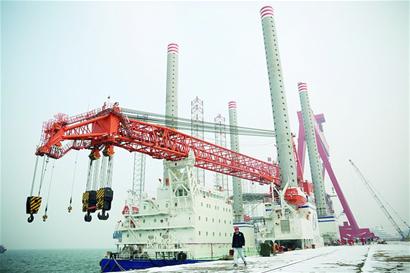 青島造國(guó)內(nèi)最高水平風(fēng)電施工平臺(tái)交付